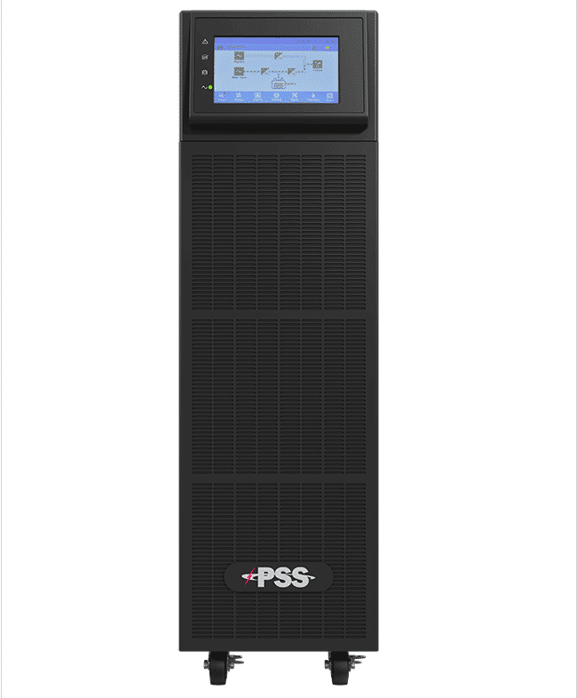 PMU-T 10-100KVA On-Line 3 phase UPS Front view