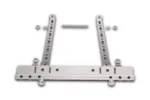 Pole clamps for wall mount enclosure