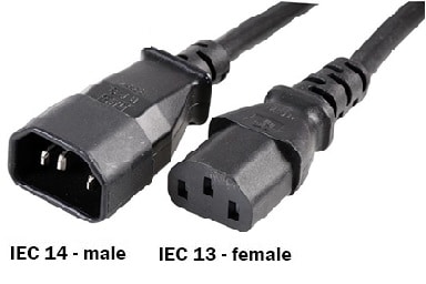 IEC13 and 14 plug connections