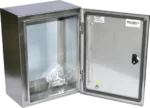 Stainless Steel enclosures with gray shade zoom out view